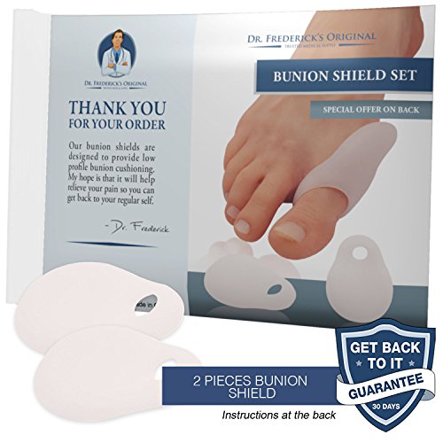 Dr. Frederick's Original Low-Profile Bunion Cushion Set - 2 Pieces - Gel Buni...