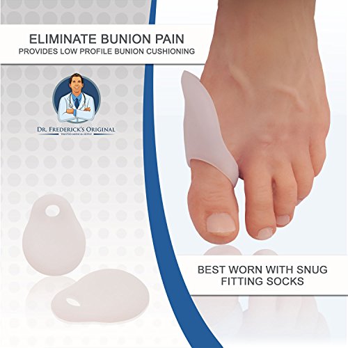 Dr. Frederick's Original Low-Profile Bunion Cushion Set - 2 Pieces - Gel Buni...