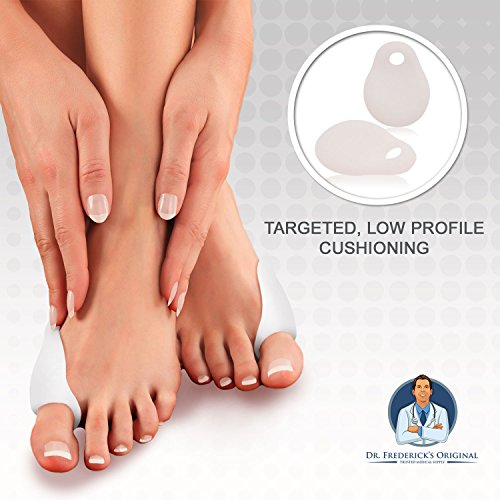 Dr. Frederick's Original Low-Profile Bunion Cushion Set - 2 Pieces - Gel Buni...
