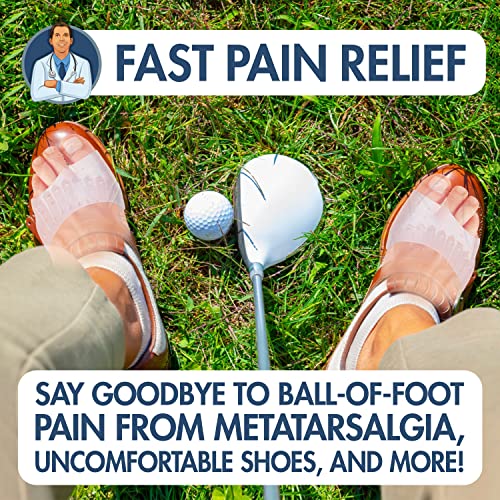 Dr. Frederick's Original Metatarsal Sleeves Plus - 50% More Cushioning - 4 Pi...
