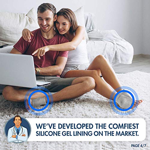 Dr. Frederick's Original Moisturizing Heel Socks for Cracked Heel Treatment -...