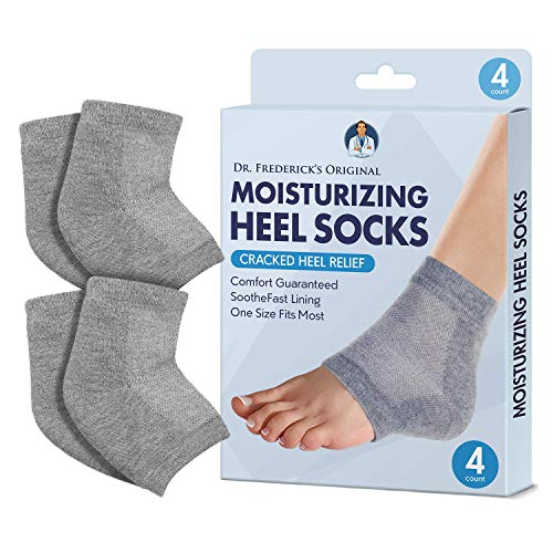 Dr. Frederick's Original Moisturizing Heel Socks for Cracked Heel Treatment -...