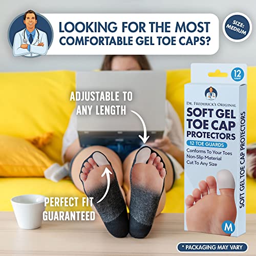 Dr. Frederick's Original Soft Gel Toe Protectors - 12 Pieces - Cushioning Toe...