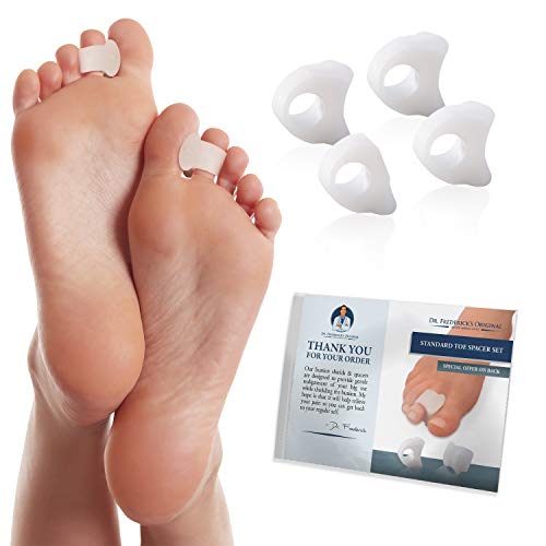Dr. Frederick's Original Toe Spacers for Bunions - 4 Pieces - Temporary Bunio...