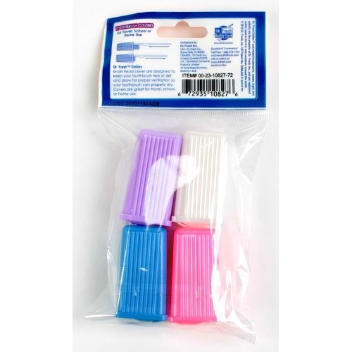Dr. Fresh Toothbrush Covers, Set of 4,1-Pack