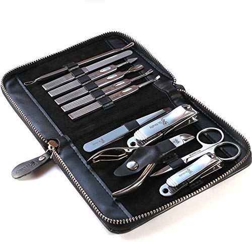 Dr.Heally Manicure Set Professional Pedicure Kit 11 Pieces Stainless Steel Cu...