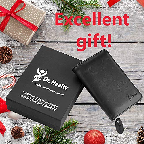 Dr.Heally Manicure Set Professional Pedicure Kit 11 Pieces Stainless Steel Cu...