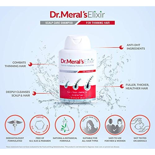 Dr. Meral's Elixir - Hair Loss Shampoo: Helps Prevent and Reverse Thinning Ha...