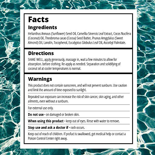 Dr. Mercola Natural Tanning Oil (8 fl oz per bottle), NO artificial fragrance...