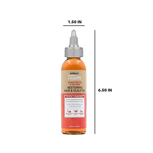 Dr. Miracle's Strong & Healthy Restoring Hair & Scalp Oil. Contains Black Cas...