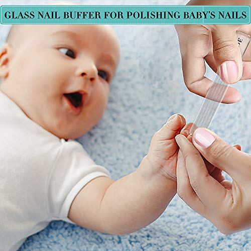 Glass Nail Shiner - 2PC Upgrade Nano Nail Buffers Glass Nail File Crystal Shi...