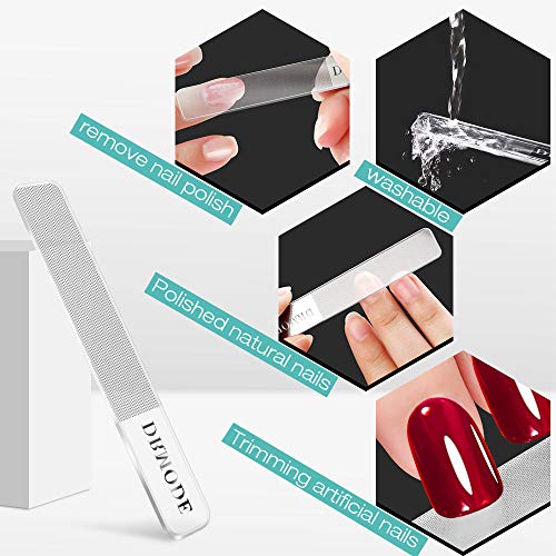 Glass Nail Shiner - 2PC Upgrade Nano Nail Buffers Glass Nail File Crystal Shi...