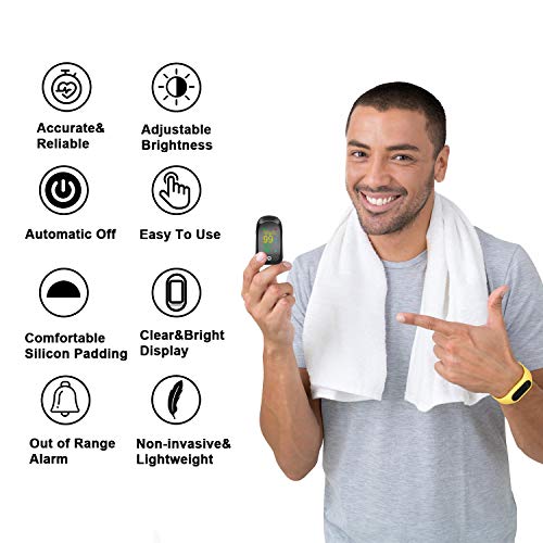 Pulse Oximeter Fingertip,Blood Oxygen Saturation Accurate Heart Rate Monitor ...