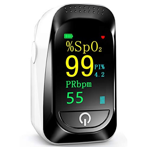 Pulse Oximeter Fingertip,Blood Oxygen Saturation Accurate Heart Rate Monitor ...