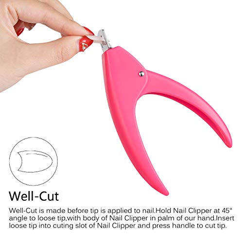 Dr.nail Acrylic Nail Clipper False Nail Cutter Professional Fake Nail Clipper...