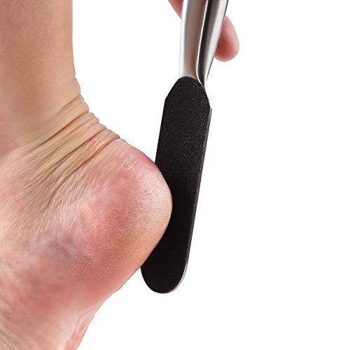 Dr.nail Stainless Steel Foot Scrubber Callus Remover for Feet,Double Sided Fo...