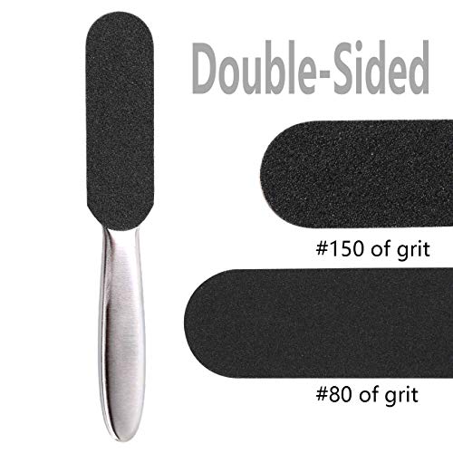 Dr.nail Stainless Steel Foot Scrubber Callus Remover for Feet,Double Sided Fo...