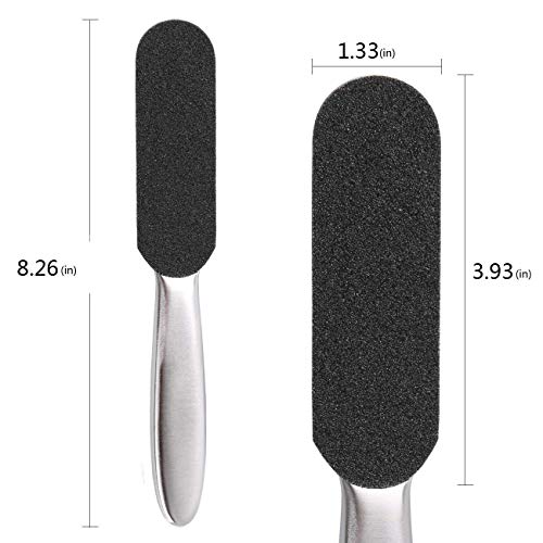 Dr.nail Stainless Steel Foot Scrubber Callus Remover for Feet,Double Sided Fo...
