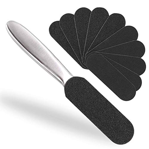 Dr.nail Stainless Steel Foot Scrubber Callus Remover for Feet,Double Sided Fo...