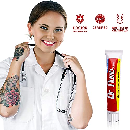 Dr. Numb 5% Lidocaine Topical Anesthetic Numbing Cream for Pain Relief, Maxim...