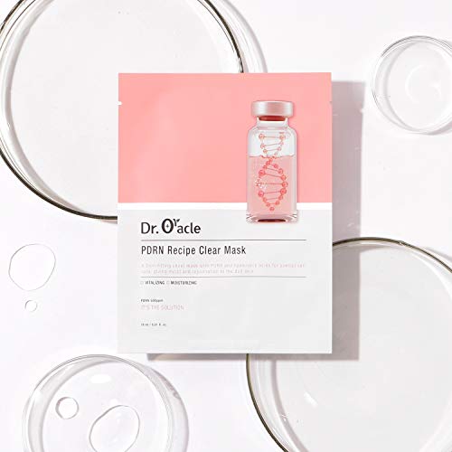 Dr.Oracle PDRN Recipe Clear Mask, Skin-fitting sheet mask PDRN, hyaluronic ac...