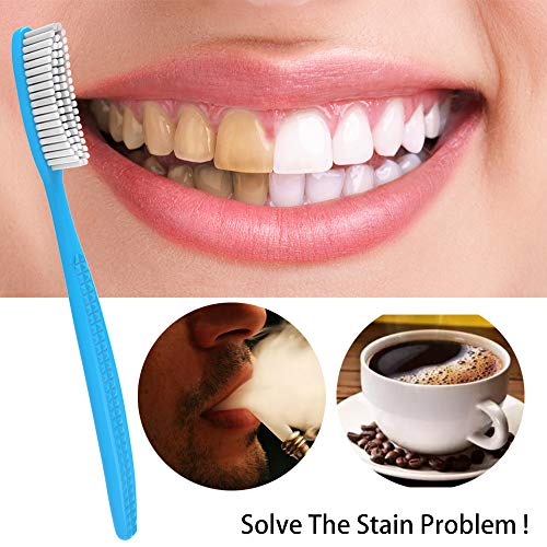 DR.PEFECT Extra Hard & Firm Toothbrush BPA Free Large Long Head Whitening Tee...