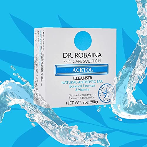 ACETOL® Cleanser Cleansing Bar with Natural Auxiliary Anti-Septic Ingredients...