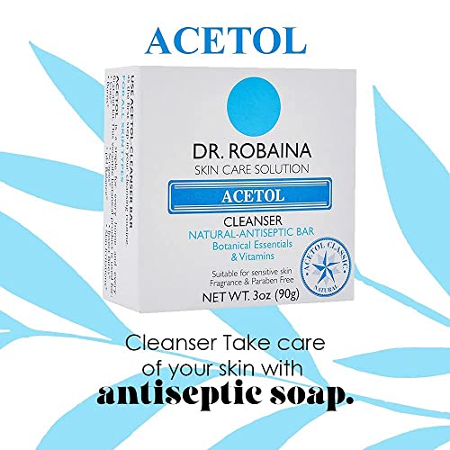 ACETOL® Cleanser Cleansing Bar with Natural Auxiliary Anti-Septic Ingredients...