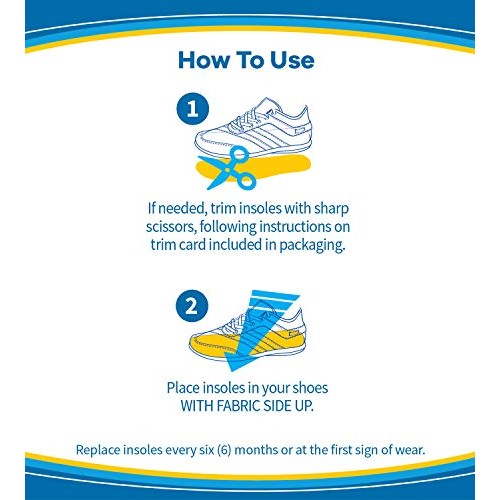 Dr. Scholl’s Comfort Double Air-Pillo Insoles, Men’s Size 7-13, Women’s Size ...