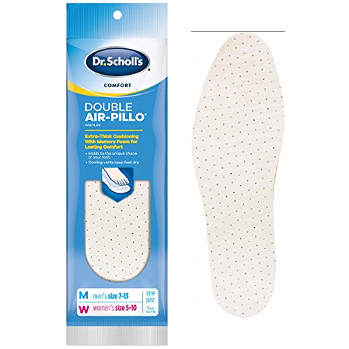 Dr. Scholl’s Comfort Double Air-Pillo Insoles, Men’s Size 7-13, Women’s Size ...
