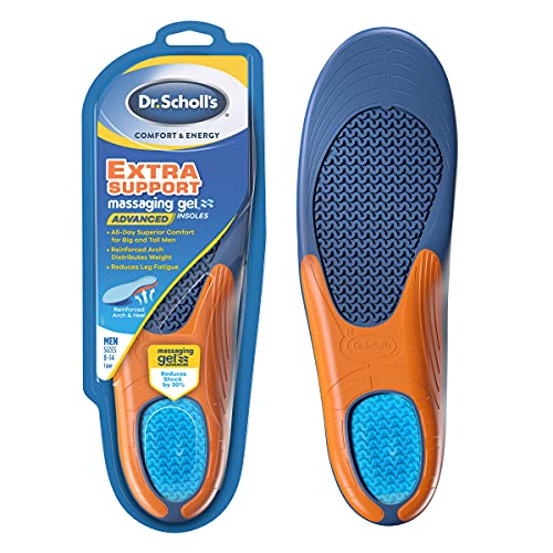 Dr. Scholl’s Extra Support Insoles Superior Shock Absorption and Reinforced A...