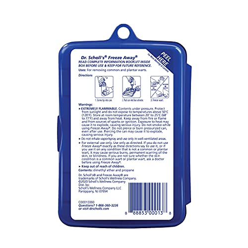 Dr. Scholl’s FreezeAway Wart Remover, 12 Applications / Doctor-Proven Treatme...