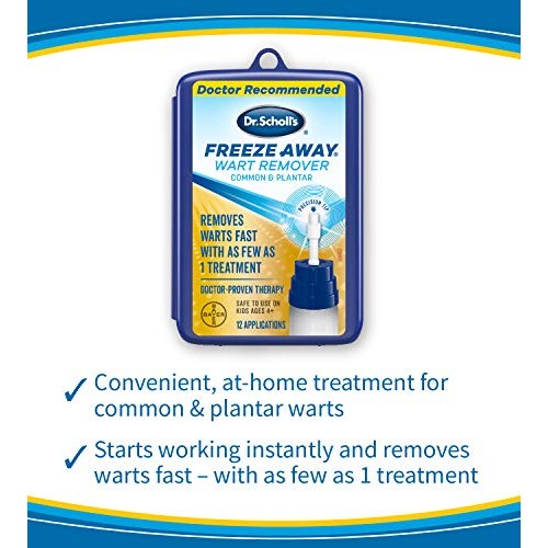 Dr. Scholl’s FreezeAway Wart Remover, 12 Applications / Doctor-Proven Treatme...