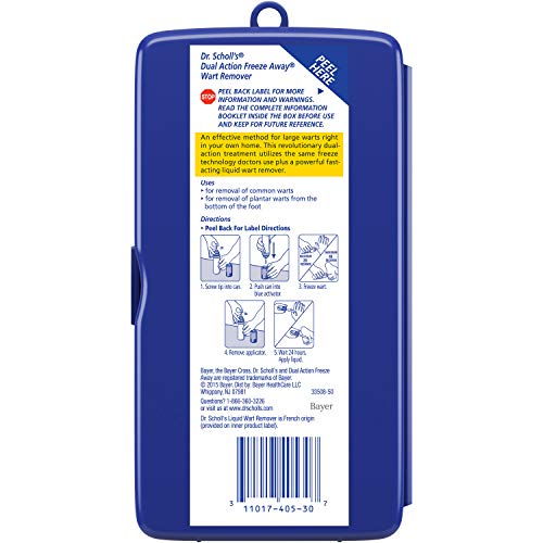 Dr. Scholl’s FreezeAway Wart Remover Dual Action, 7 Applications / Freeze The...