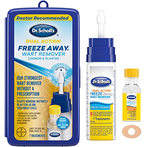 Dr. Scholl’s FreezeAway Wart Remover Dual Action, 7 Applications / Freeze The...