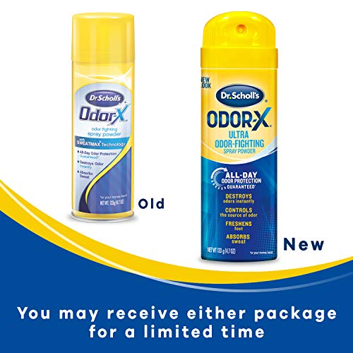 Dr. Scholl’s Odor-X ODOR-FIGHTING Spray-Powder // All-Day Odor Protection and...