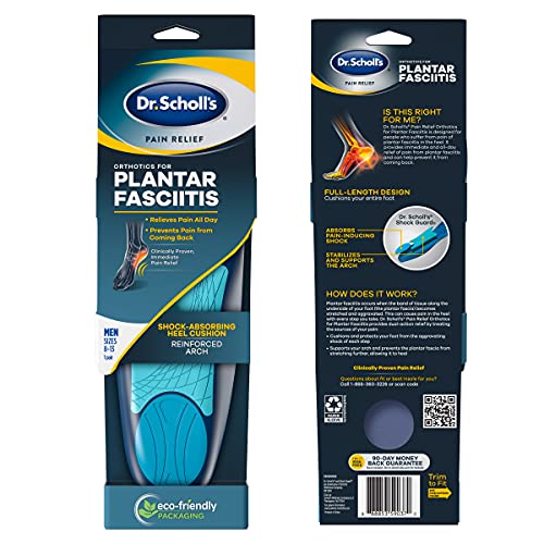 Dr. Scholl’s Plantar Fasciitis Pain Relief Orthotics, Clinically Proven Relie...