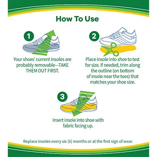 Dr. Scholl's Athletic Series Fitness Walking Insoles, Women’s Size 6-11, 1 Pa...
