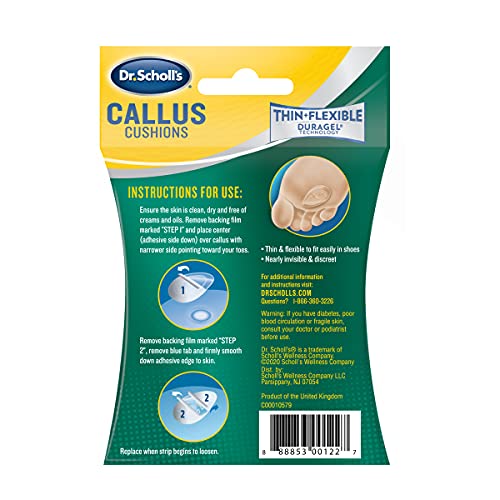 Dr. Scholl's CALLUS CUSHION with Duragel Technology, 5ct // Relieves Callus P...