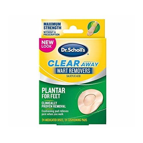 Dr. Scholl's Clear Away Wart Remover Plantar 24 ea (Pack of 2)