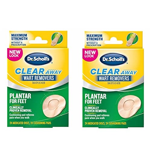 Dr. Scholl's Clear Away Wart Remover Plantar 24 ea (Pack of 2)