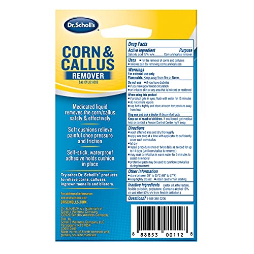 Dr. Scholl's Corn/Callus Remover Liquid, 0.33 Ounce