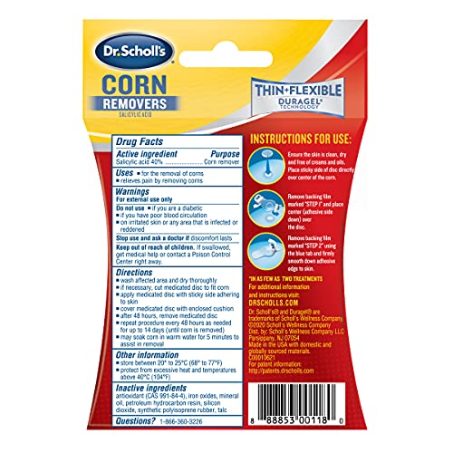 Dr. Scholl's Corn Remover with Duragel Technology, 6ct / Removes Corns Fast a...