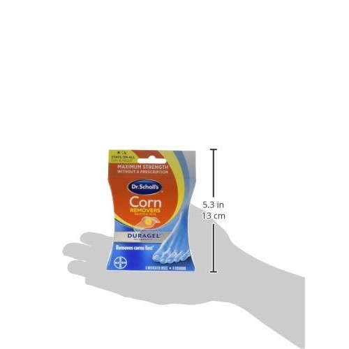 Dr. Scholl's Corn Remover with Duragel Technology, 6ct / Removes Corns Fast a...