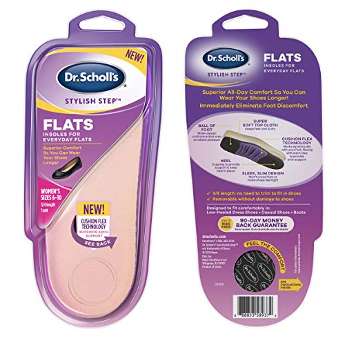 Dr. Scholl's Cushioning Insoles for Everyday Flats, Low Heels, Dress & Casual...