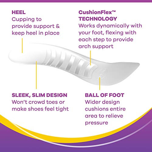 Dr. Scholl's Cushioning Insoles for Everyday Flats, Low Heels, Dress, Casual ...
