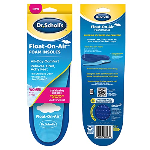 Dr. Scholl's Float On Air Insoles for Women Shoe Inserts That Relieve Tired A...