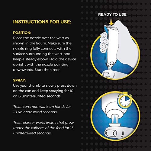 Dr. Scholl's Freeze Away MAX Wart Remover 10 Applications, Safe to use on Chi...