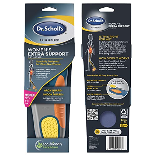 Dr. Scholl's Insoles for Women Extra Support Pain Relief Orthotics Shoe Inser...