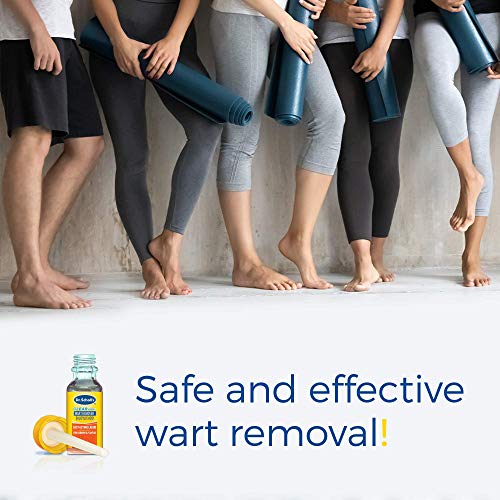 Dr. Scholl's Liquid Wart Remover (.33 oz) with 20 Cover Up Discs, Safe for Ch...